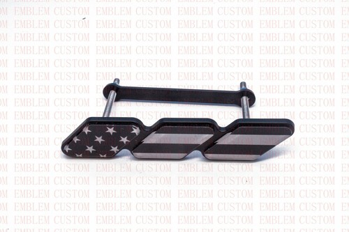 Black flag grille badge - flag, emblem