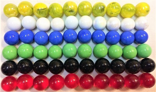 Glass marbles opaque solid - glass,