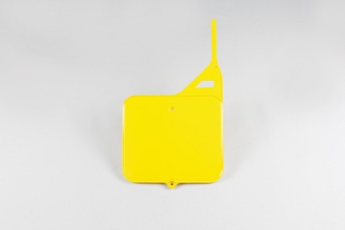 Ufo yellow front number - number, plate