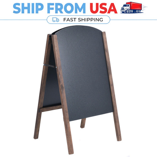 Wooden frame chalkboard - wooden, a