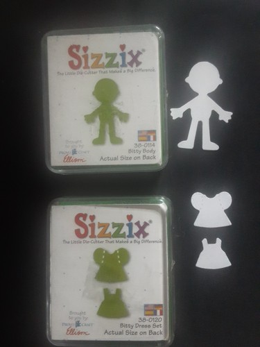 Sizzix green die bitty body - body, &