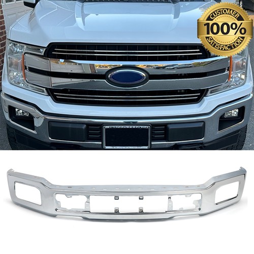 Chrome steel front bumper - chrome,