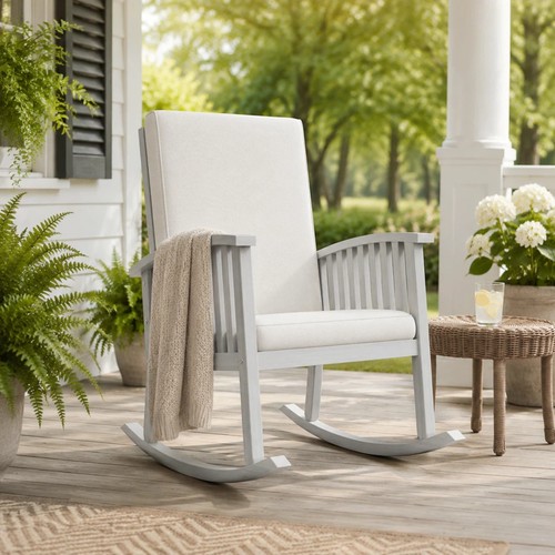 Outdoor wooden rocking chair - wooden,