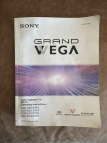 Sony grand wega lcd - sony, projection