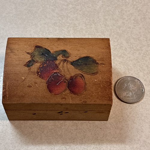 Antique folk art cherries - folk,