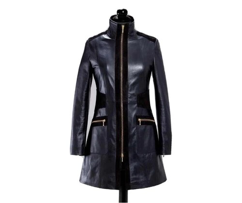 Leather trench coat women - coat,
