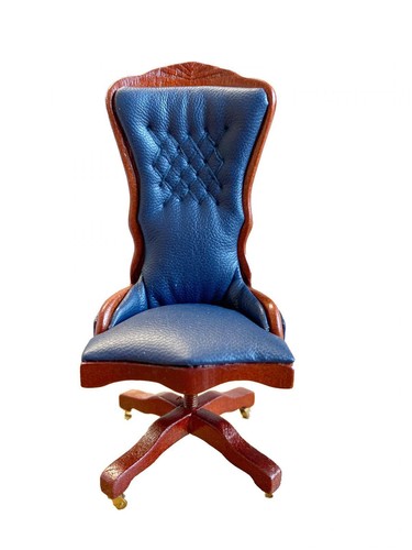 Dolls house mahogany blue - dolls,