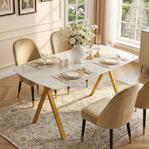 Rectangular dining table - dining,