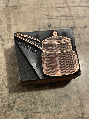 Printing letterpress print - printing,