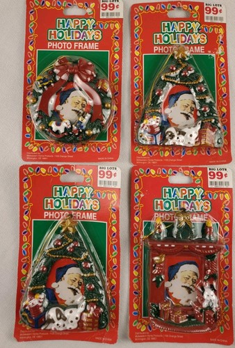 1990s santa photo frame - santa,
