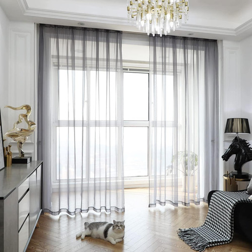 Window sheer gray - window,