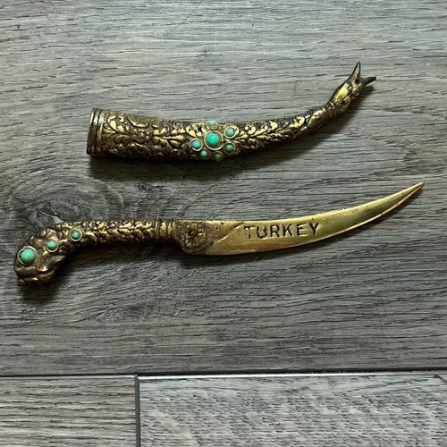 Vintage brass ornate figural - vintage,