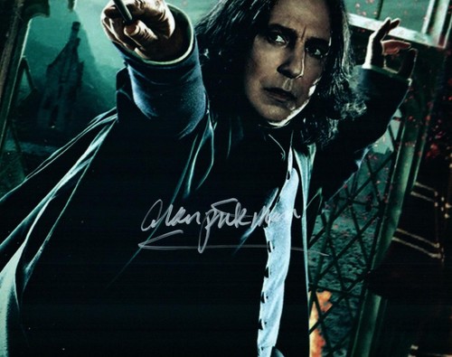 Alan rickman signed 8x10 photo - rickman,