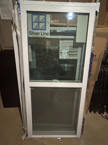 Double hung viny - dual, glazed