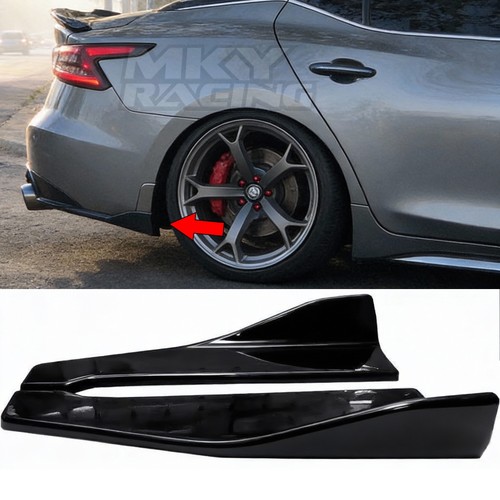 Pair glossy black - pair, bumper