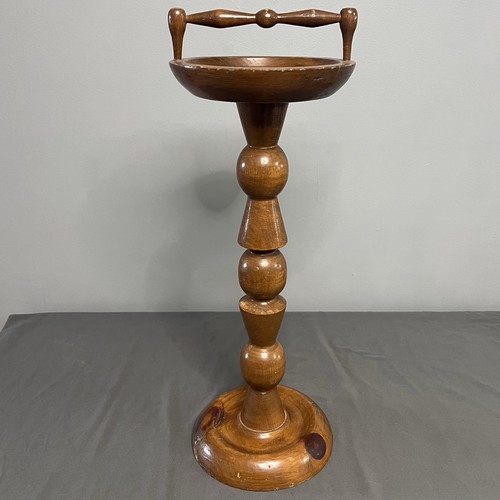 Vtg hand crafted mcm wooden - hand,