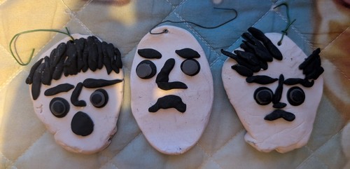 Inspired three stooges clay - inspired,