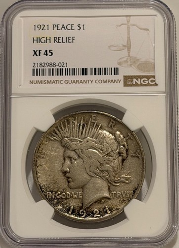 1921 peace silver dollar - 1921,