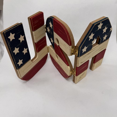 Patriotic wooden usa star - wooden,