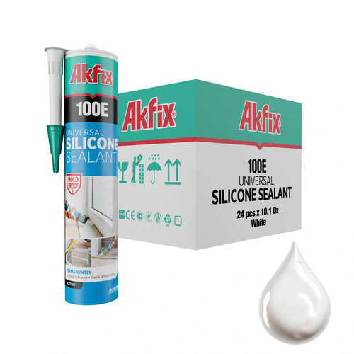 Akfix 100 silicone caulk - akfix, 100%