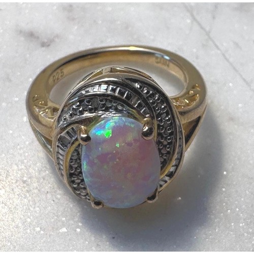 Vintage vtg opal ring made - vintage,