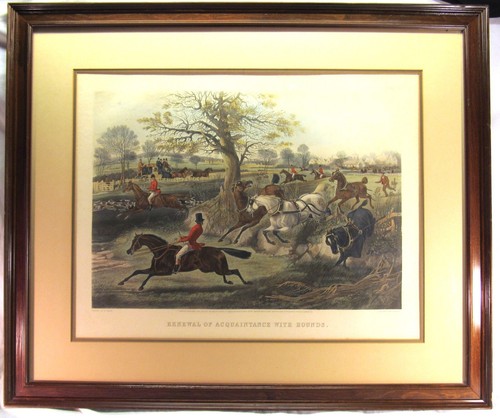Framed aquatint print - aquatint,