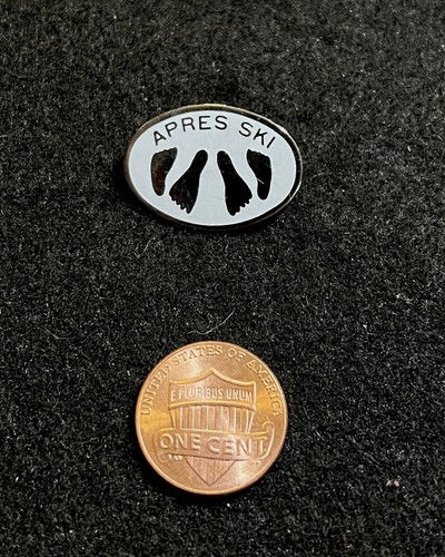 Apres ski pin badge party - ski,