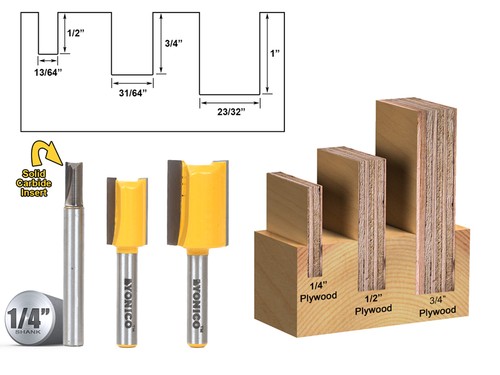 Bit undersize plywood dado - bit,