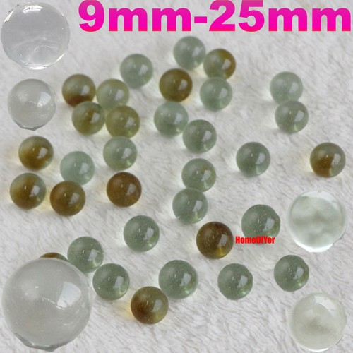 9mm 25mm clear - glass, marbles