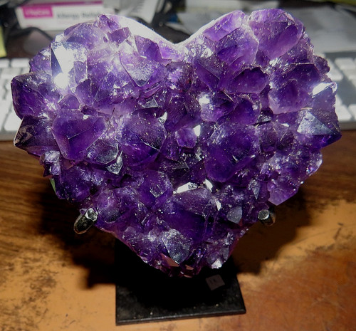 Large amethyst crystal cluster - large,