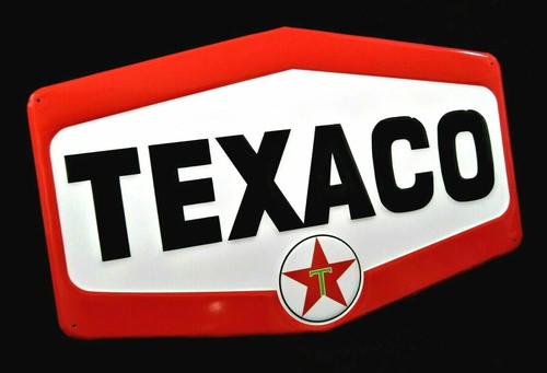 Large vintage style texaco - vintage, 23"