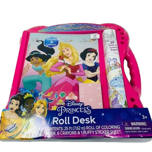 Disney princess roll desk art - disney,
