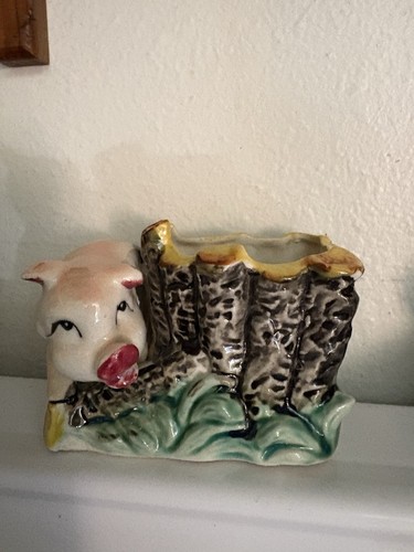 Vintage pig planter - ,