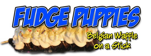 Fudge puppies concession decal - fudge,