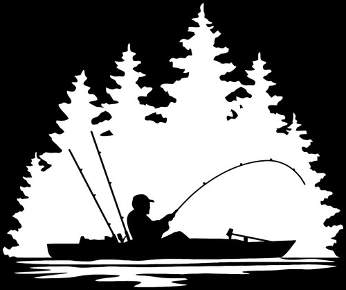 Kayak fishing lake nature - kayak,