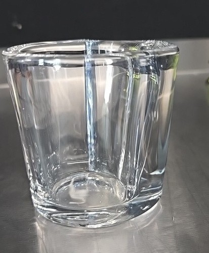 Glass bud vase heavy tall - heavy, 3"