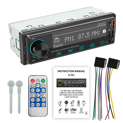 Bluetooth car radio - bluetooth, mp3