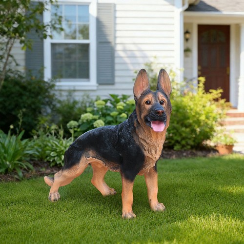 German shepherd dog statue - dog,
