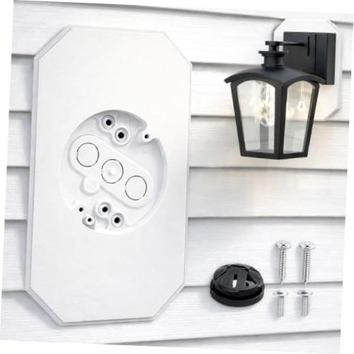 Vinyl siding mounting - vinyl, block