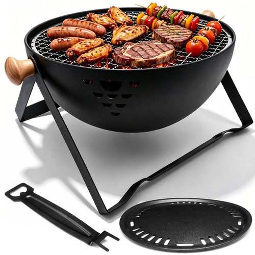 Portable hemisphere grill - portable,