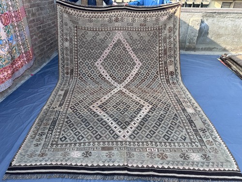 Antique oversized kilim rug - antique,