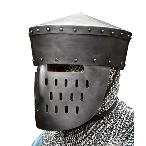 Sca larp 18ga medieval helmet - sca,
