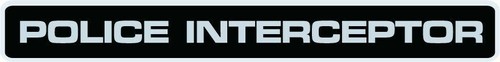 Police interceptor car - interceptor, bumper
