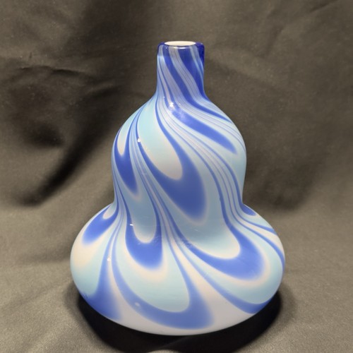 Blue and white - swirl, glass
