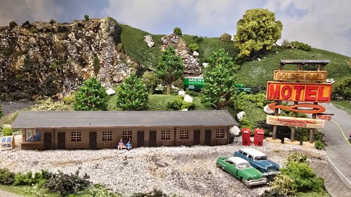 Scale golden rail motel - motel, –