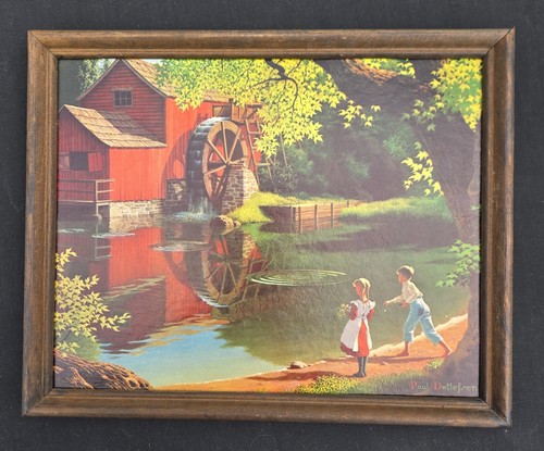 Vtg paul detlefsen framed - paul,
