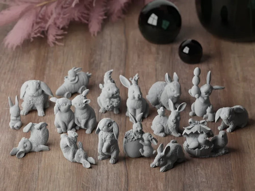Cute easter rabbits bunnies - rabbits, &
