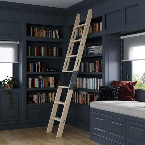 8ft wooden step ladder with - 8ft,