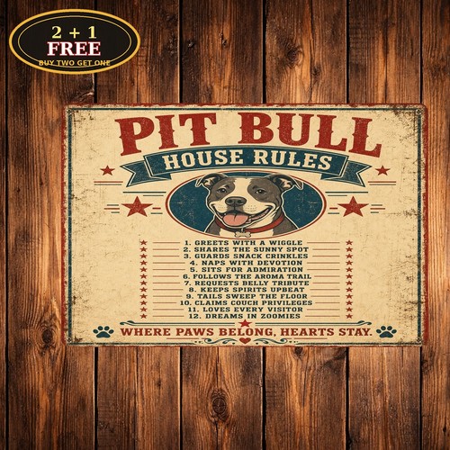 Pit bull house rules - dog, owner