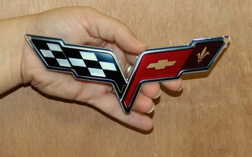 Corvette crossed flags - corvette,